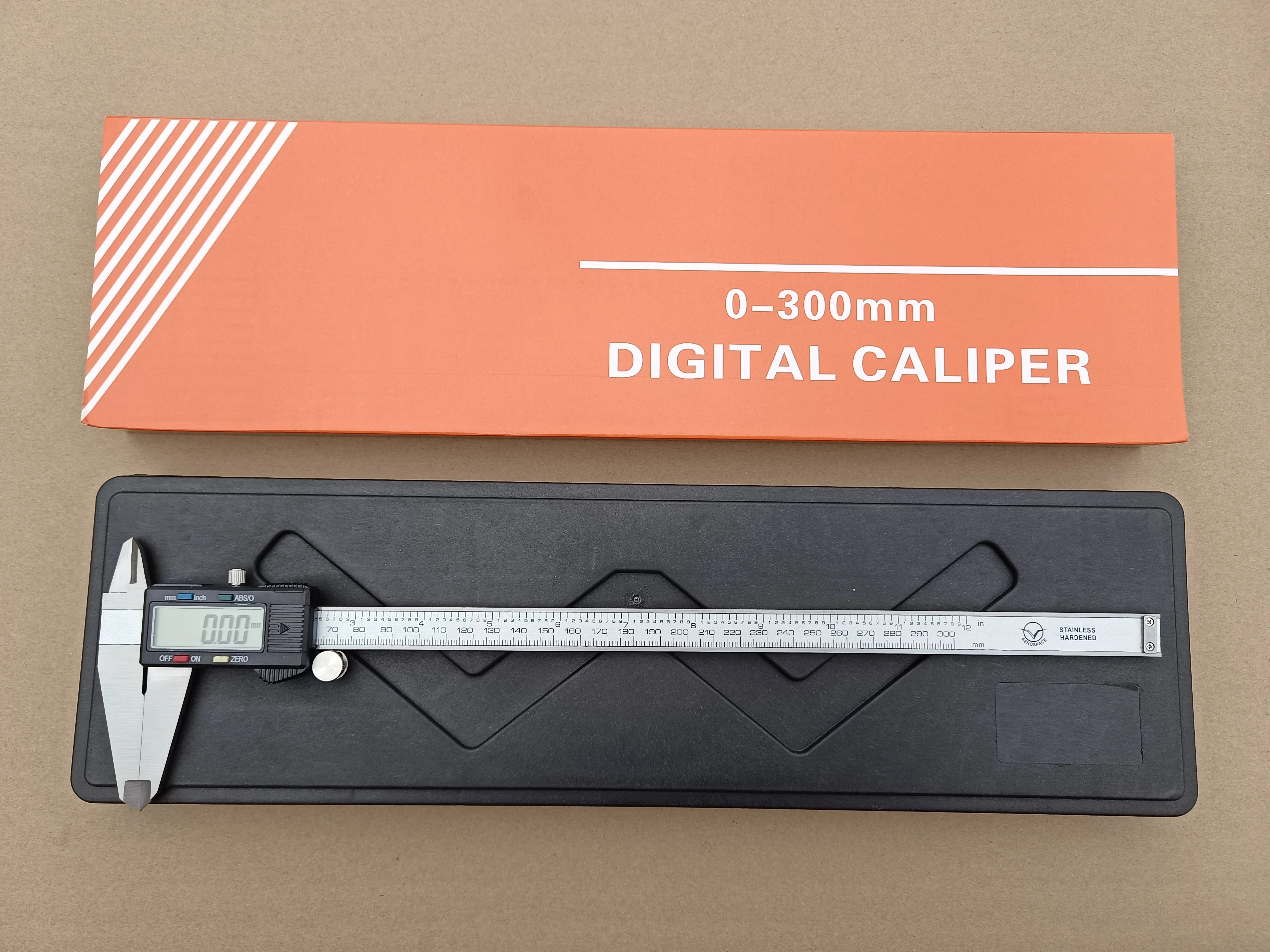 AEROSPACE 4buttons Digital Caliper Reading 0.01mm super  big LCD screen whole sale Stainless Steel digital Vernier Caliper OEM