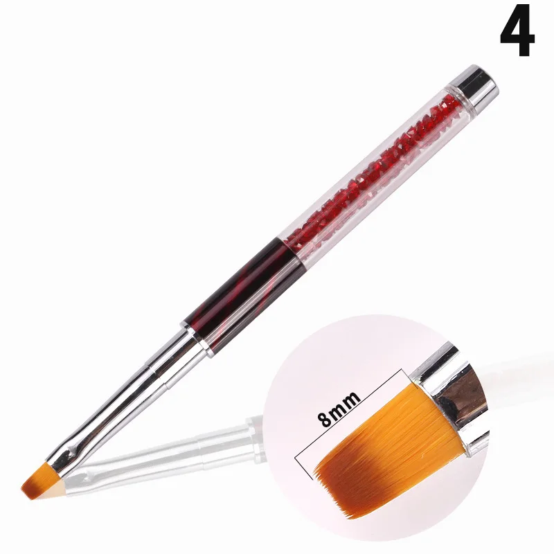 High Quality Acrylic Handle Nail Art Cat Eye Drawing Liner Pencil Extension Nail Gel Brush
