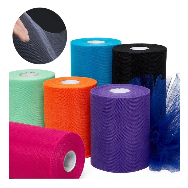 48 colors 15cm 50yards 100% nylon tulle roll