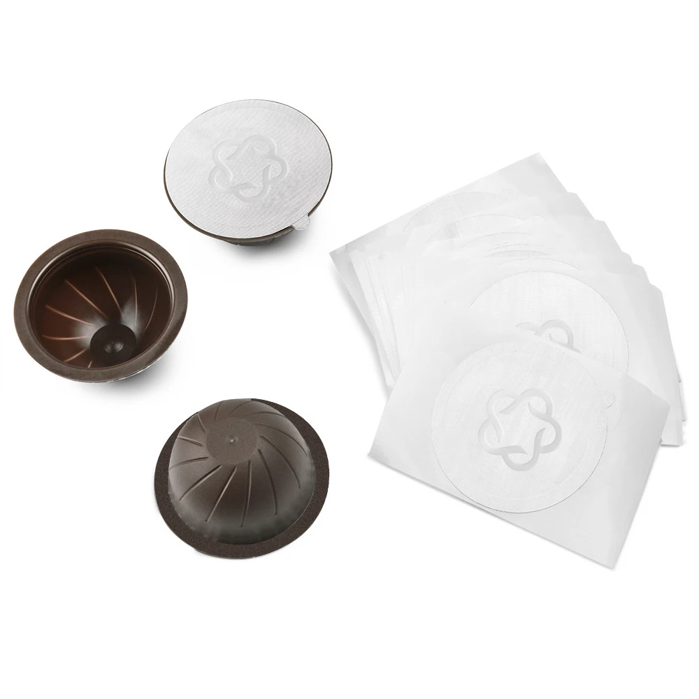 Reusable coffee capsule for nespresso vertuo empty capsule with foil refilble coffee pods