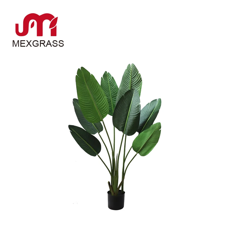 
Indoor 1.2 m artificial travaler banana tree hard rubber leaves plastic plant artificial plant trees supplier 
