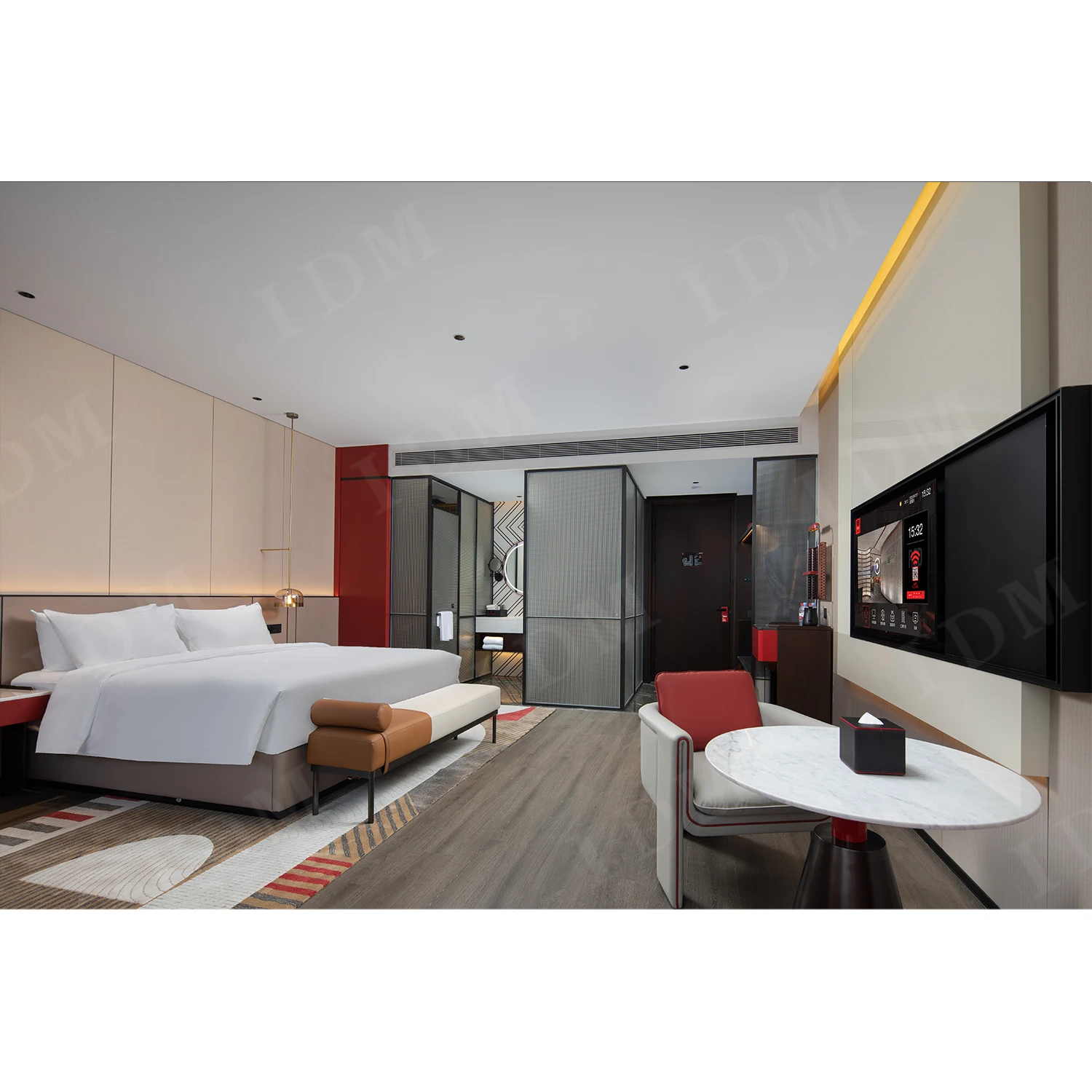 IDM Modern hotel furniture comfort inn and suites hotel furniture 5 star bedroom sets