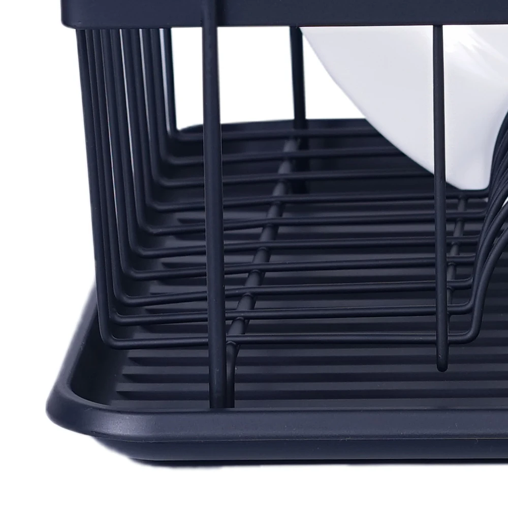 Smartpan Hot Sell Single Kitchen Accessories Organizer Dish Drying Drainer Rackpowder Coating Dish Rack