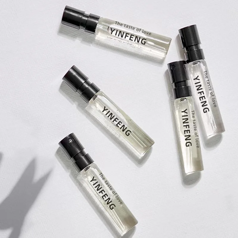 2ML Black White Mini Size France Style Empty Glass Sample Fragrance Perfume Tester Bottle