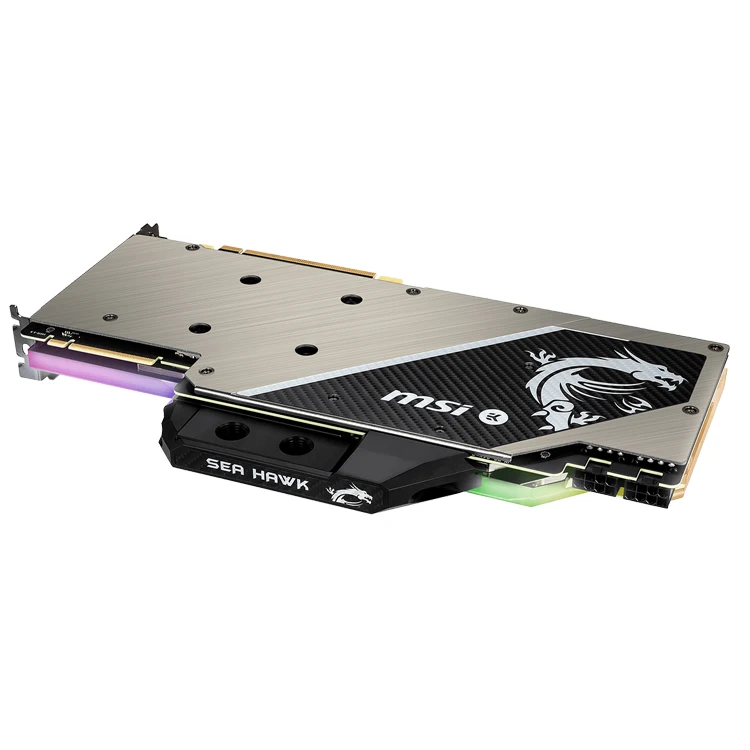 MSI NVIDIA GeForce RTX 2080 SEA HAWK EK X 8G Used Gaming Graphics Card with 8GB GDDR6 256 bit Memory