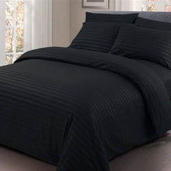Wholesale white stripe microfiber 100%polyester bed cover bedsheet polyester fabric