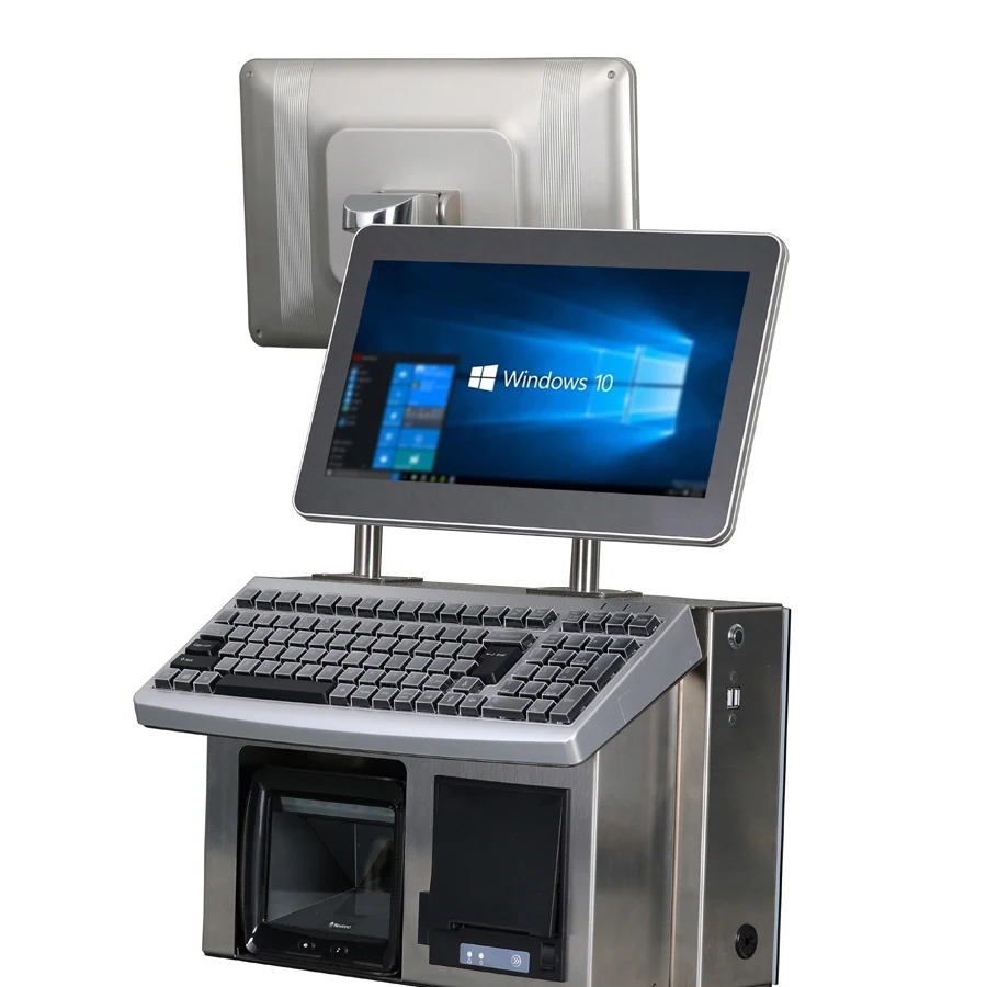 Smart Double Screen Update Pos Cash Register For Retail shop and Supermarket