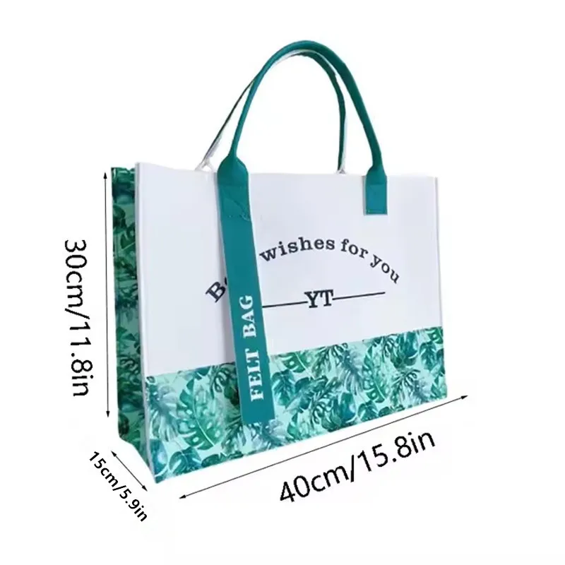 Felt Women Bag Storage Bags Customized Felt Shopping Tote Bag
