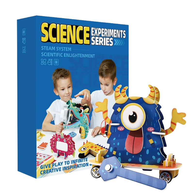 DIY  Handmade Fun Experiments Sclence Experiments Kit Mini Magnetic Scooter For Kids