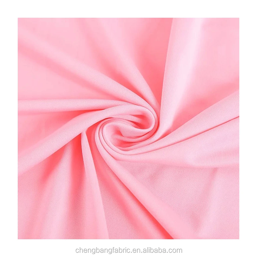 Micro fiber 92% polyester 8% spandex 4 way stretch yoga pants fabric cheap drape fabric for dress