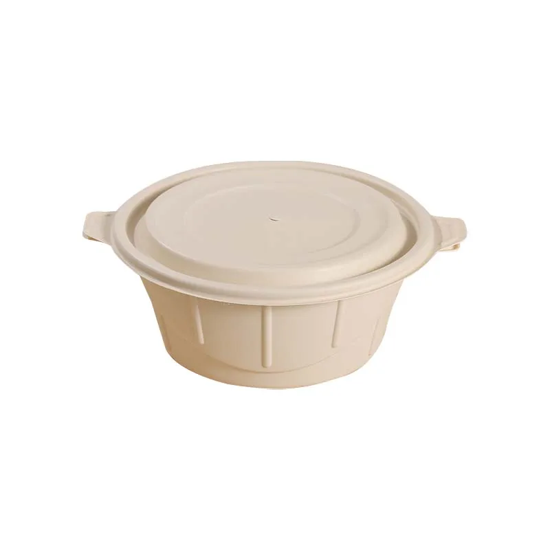Wholesale Food Container Corn Starch Bowl Disposable Take Away Food Bowl 1250 ml Bento Soup Serving Bowls