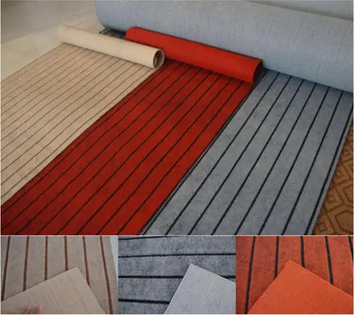 Anti Slip needle punch outdoor  ribbed carpet for chicken living room office shopping mall carpet rolls