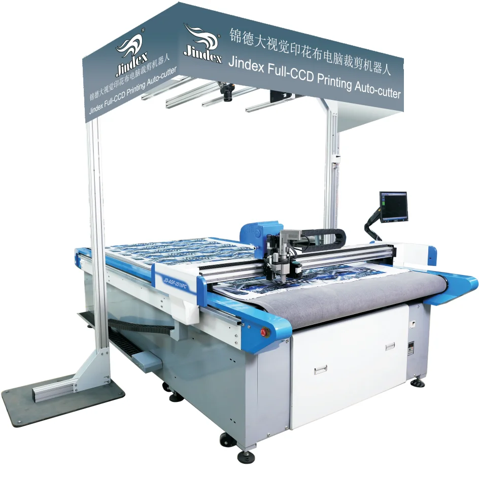 High Quality Knife Cutting Machine with CCD Camera For Leather, China Supplier Oscillating Knife Cutter Hot Sale
