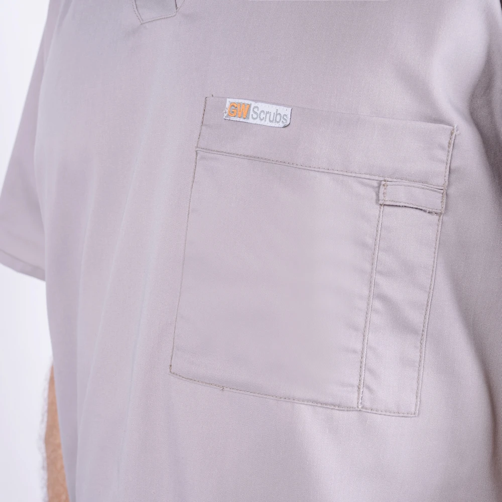 Anti Wrinkle Hospital Scrub Set for Men Polyester cotton fabric plain colour straight leg customized logo from Vietnam