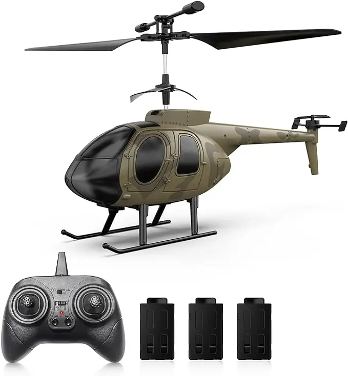 2.4G 6 Channel RC Helicopter with 8K HD camera Mini Remote Control Aircraft for Kids