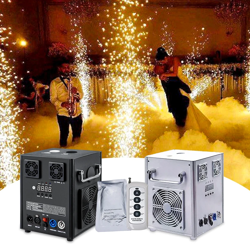 New design aluminum body cold spark machine 600w wedding party cold spark machine for events