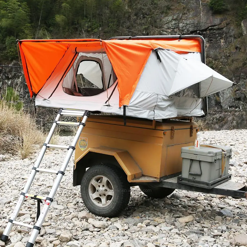 Outdoor Industry event inflatable tent caravan trailer travel car shade hard shell roof top tent