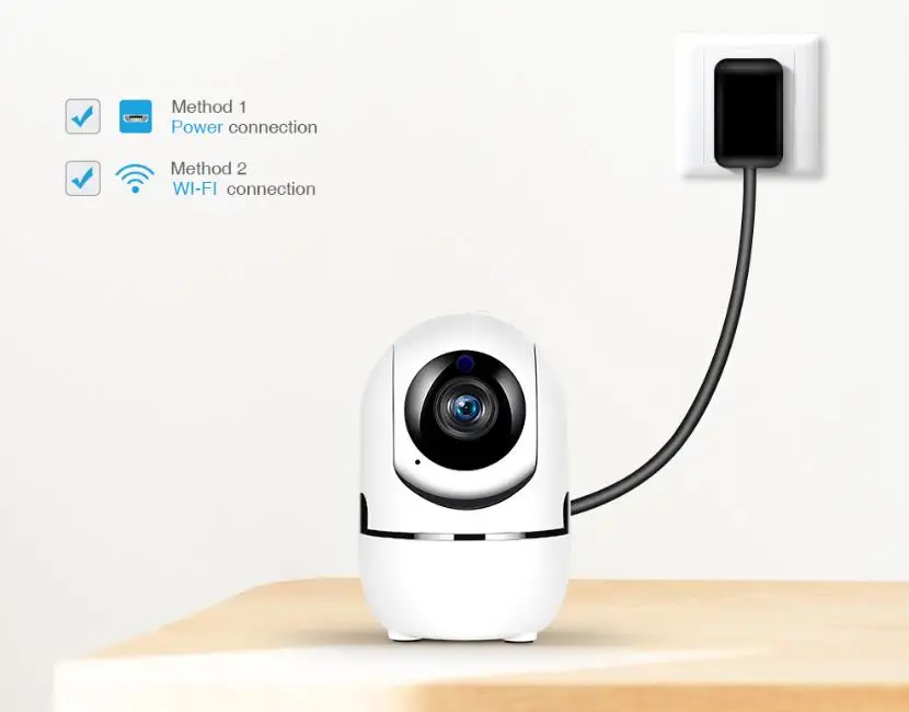  Умный экшн-камера с Wi-Fi камера HD 720P облачная Беспроводная ip-камера автоматического отслеживания человека домашнего