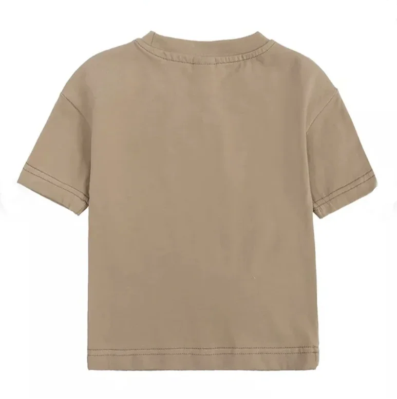 Basic Outfits Kids Boys Girls Summer Cotton Short Sleeve Tracksuit Set Children 2 Piece Causal Sports Clothes Set