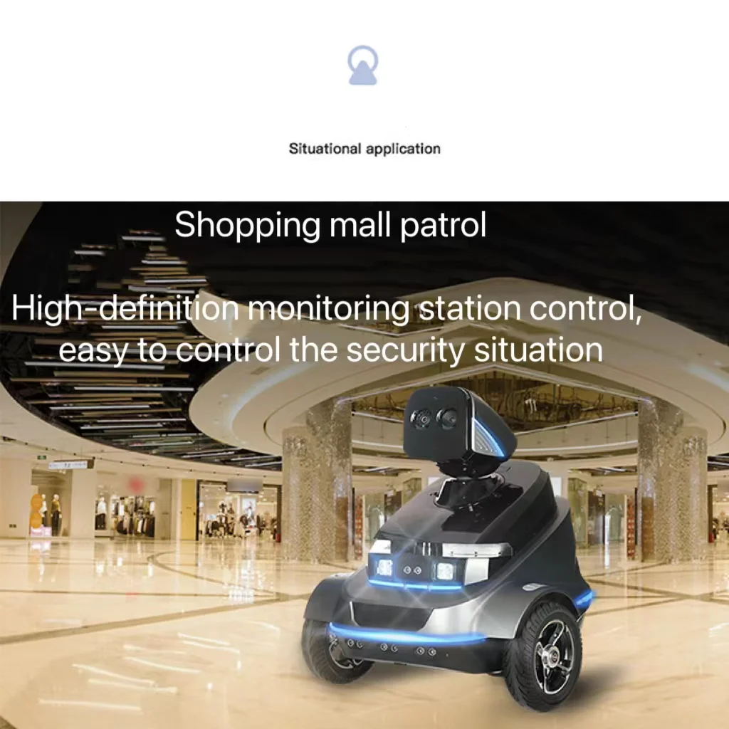 Patrol robot S2 intelligent security inspection high-definition monitoring AI visual recognition anomaly warning