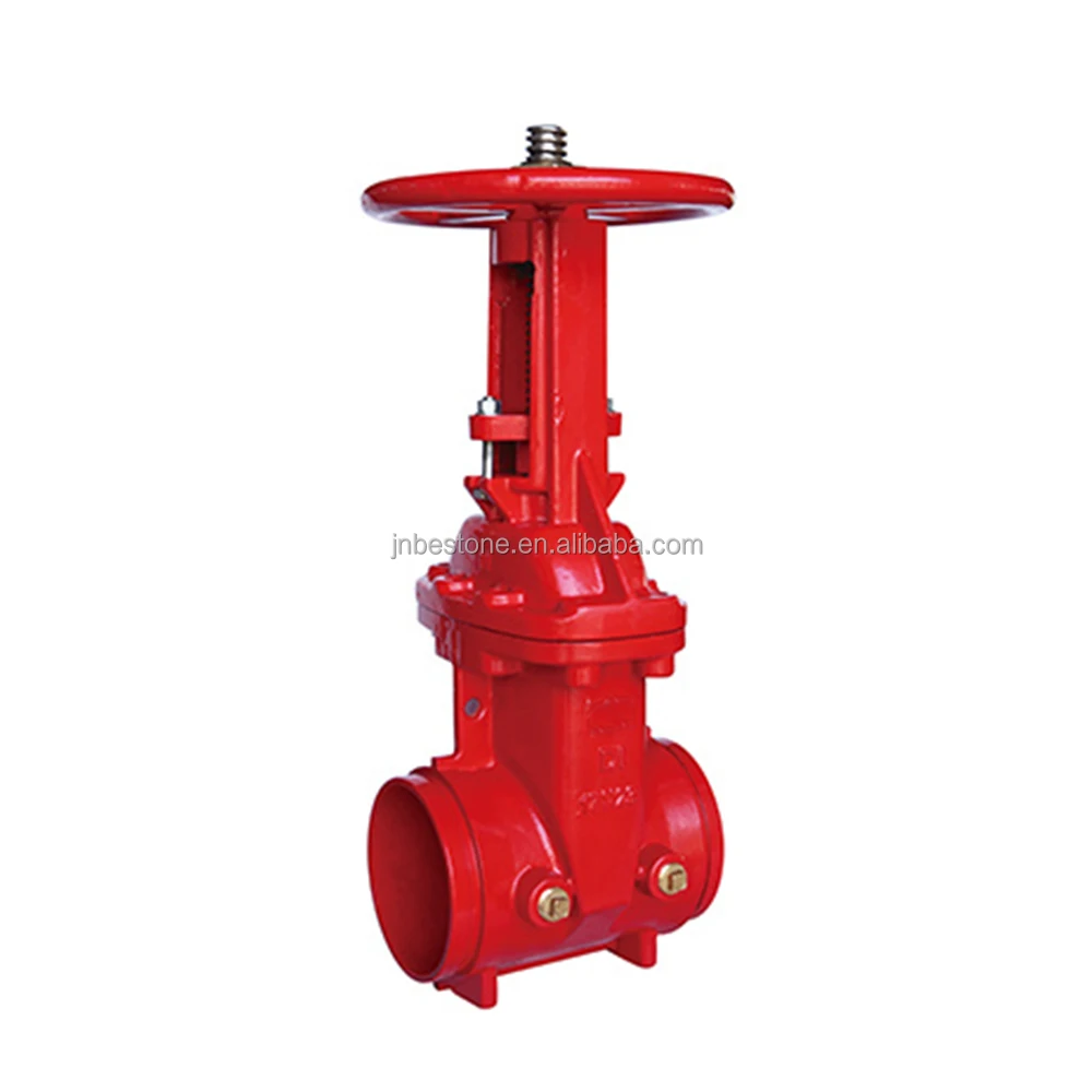 ANSI /AWWA C515 Standard Resilient EPDM Wedge Os &Y 300 PSI Gate Valve-Flanged x Grooved End