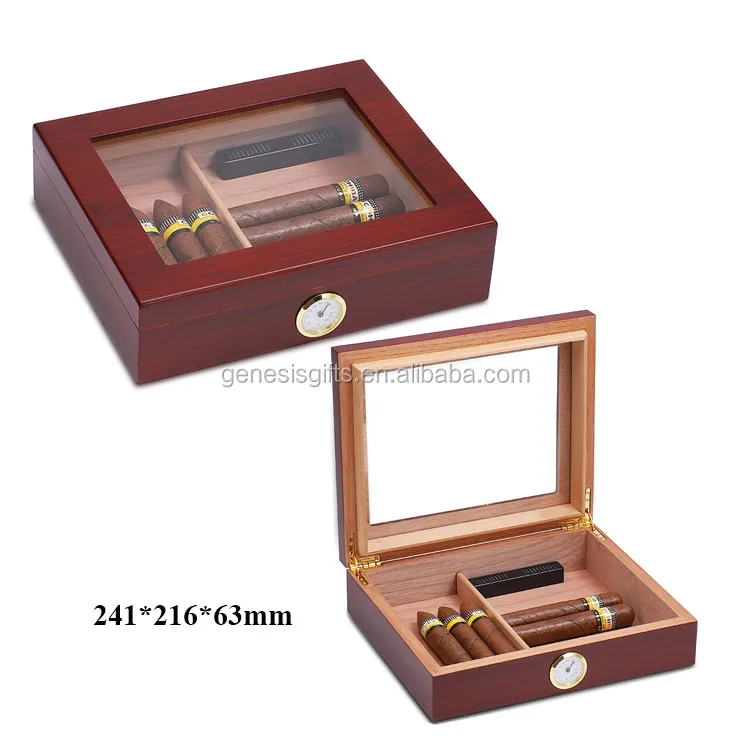 HANNICOOK High-Grade Cedar Wooden Cigar Box Luxury Moisturizing Exquisite Wooden Lacquer Best Cigar Humidor