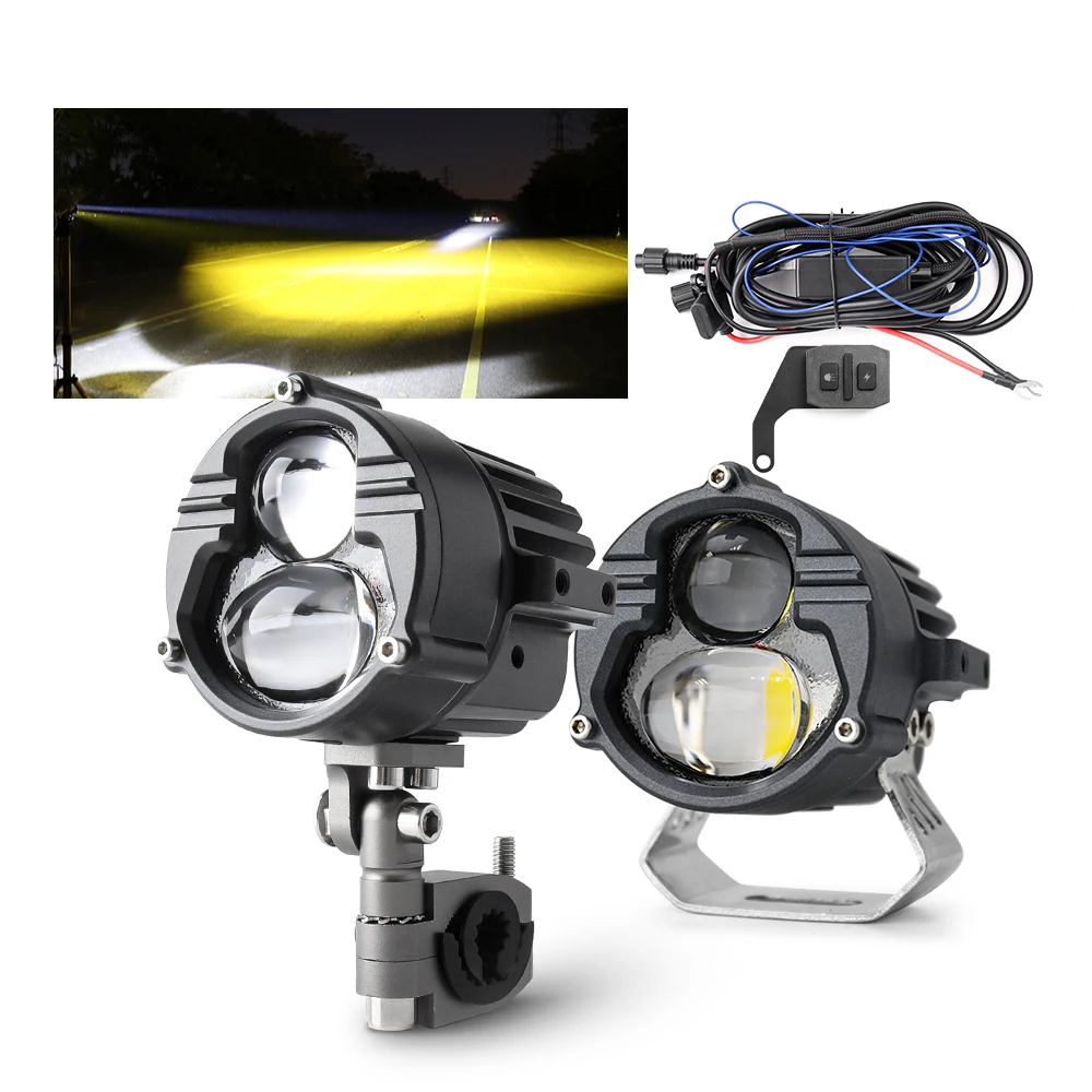 ATV UTV 80 Вт 3 дюймов Высокий Низкий пятно луча вспомогательная лампа мини-прожектор туман work lights внедорожный мотоцикл автомобиля светодиодная фара дальнего света