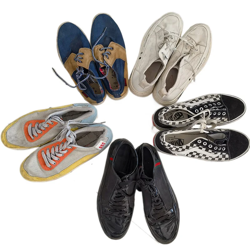 Stock Used High Quality Light Breathable Sports Second-hand Shoes Men Running Chunky Used Shoes stock wholesale