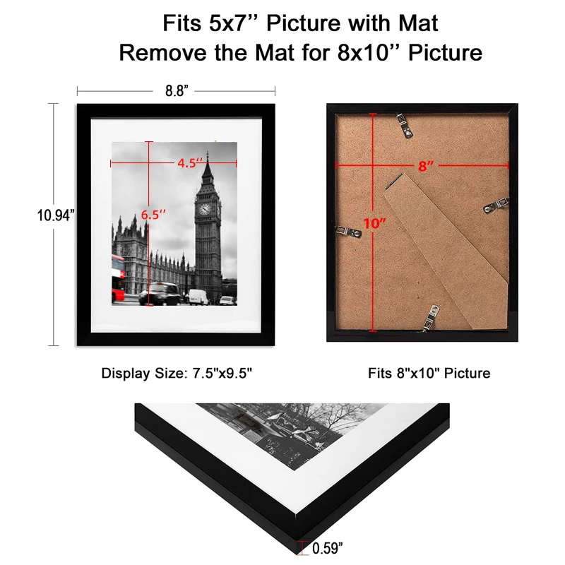 New Product Simple Style Wood Photo Picture Frames For Home Decor Wholesale