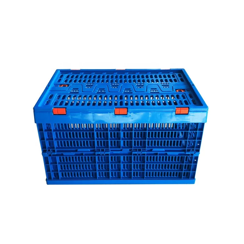 Factory Price Strong Plastic Foldable crate With Lid