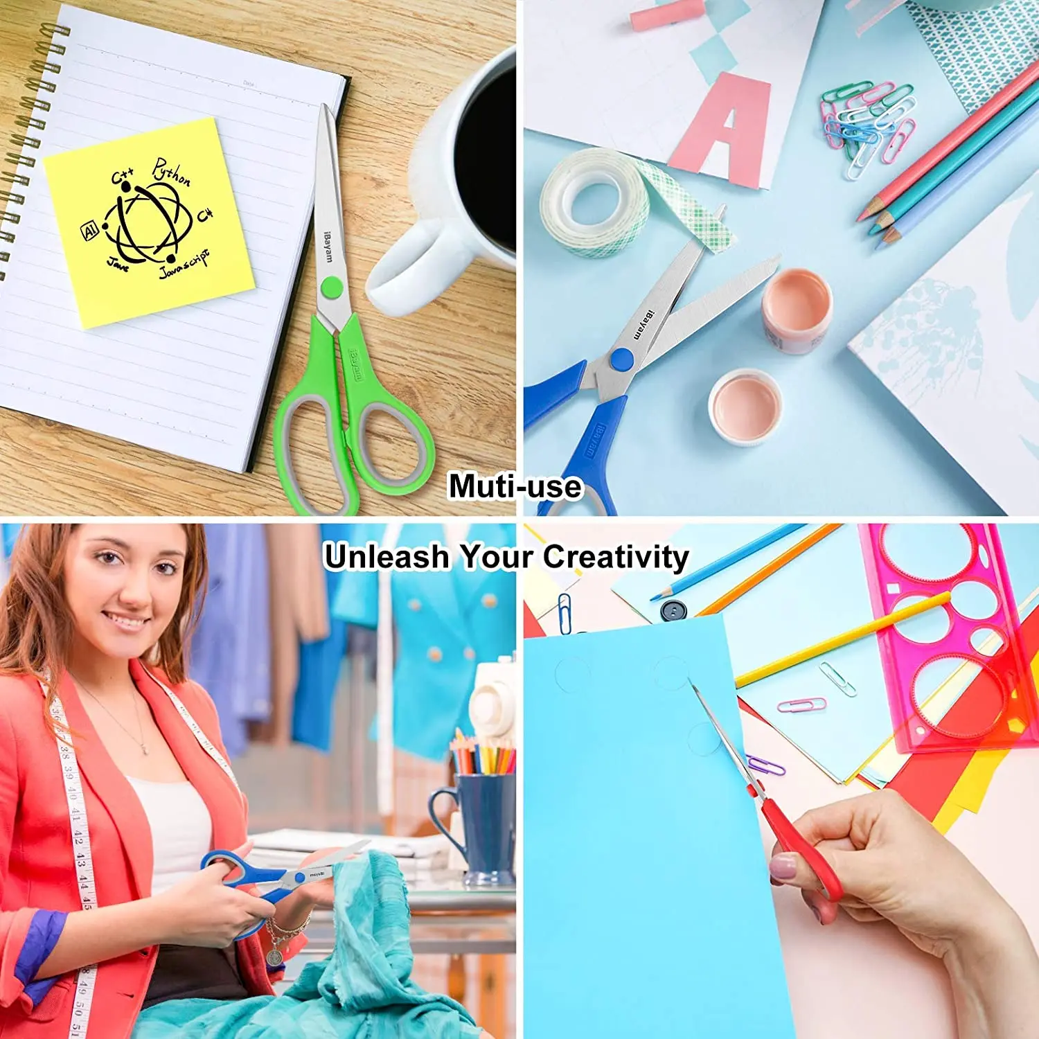 Детские ножницы, новый дизайн, мягкая ручка 5 дюймов с противоскользящей полосой, ножницы для правой и левой руки для детей