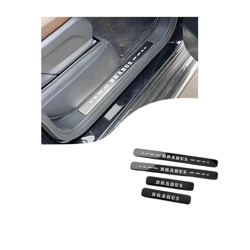 Светодиодные пороговые пластины для порога Benz G класса W463A W464 G500 2020 + Боковая ножка с приветственным светом