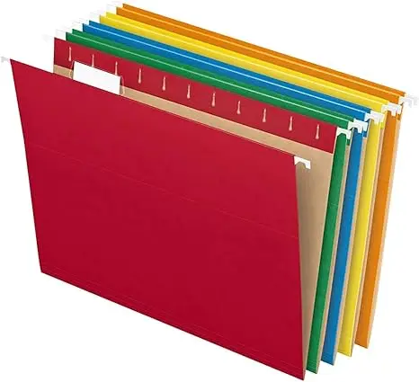A4/FC size color suspension hook custom fastener paper hanging file folder