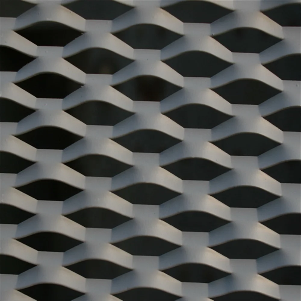 Yellow Aluminum Expanded Metal Sheet For Facade Cladding