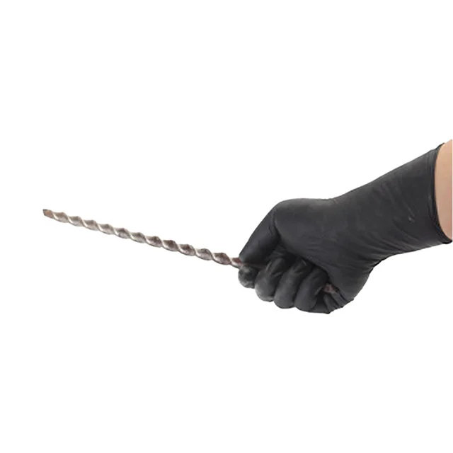 100% pure black nitrile powder free high quality High elastic make up powder free examination gloves