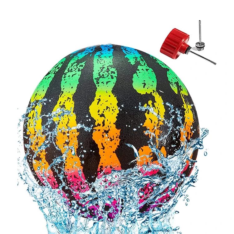 Round 9 inch pvc watermelon ball pool toy inflatable water with needles and