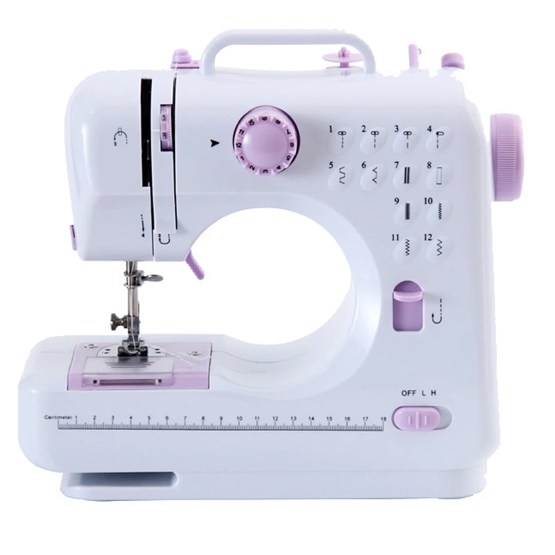 Home Mini Portable Sewing Machine Power Electric Sewing Home Small Machine Single Thread Straight Sewing Stitching Machinery