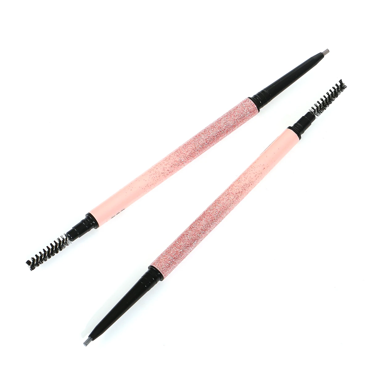 private label fine tip eyebrow pencil with brush makeup cosmetic dark brown 4-in-1 durable eyebrow pencil