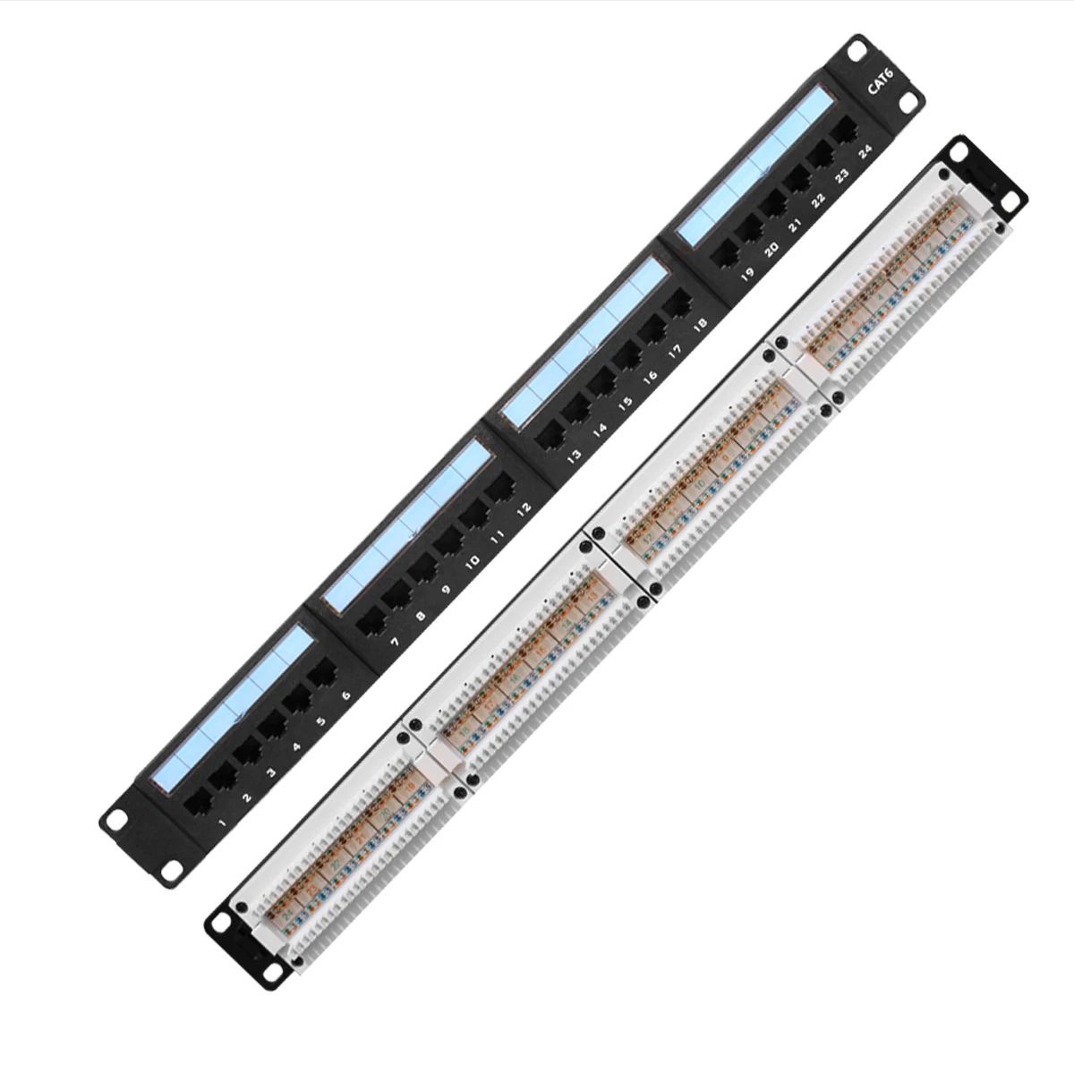 OEM UTP cat5e keystone патч-панель 24 порта CAT6 CAT6A матовая