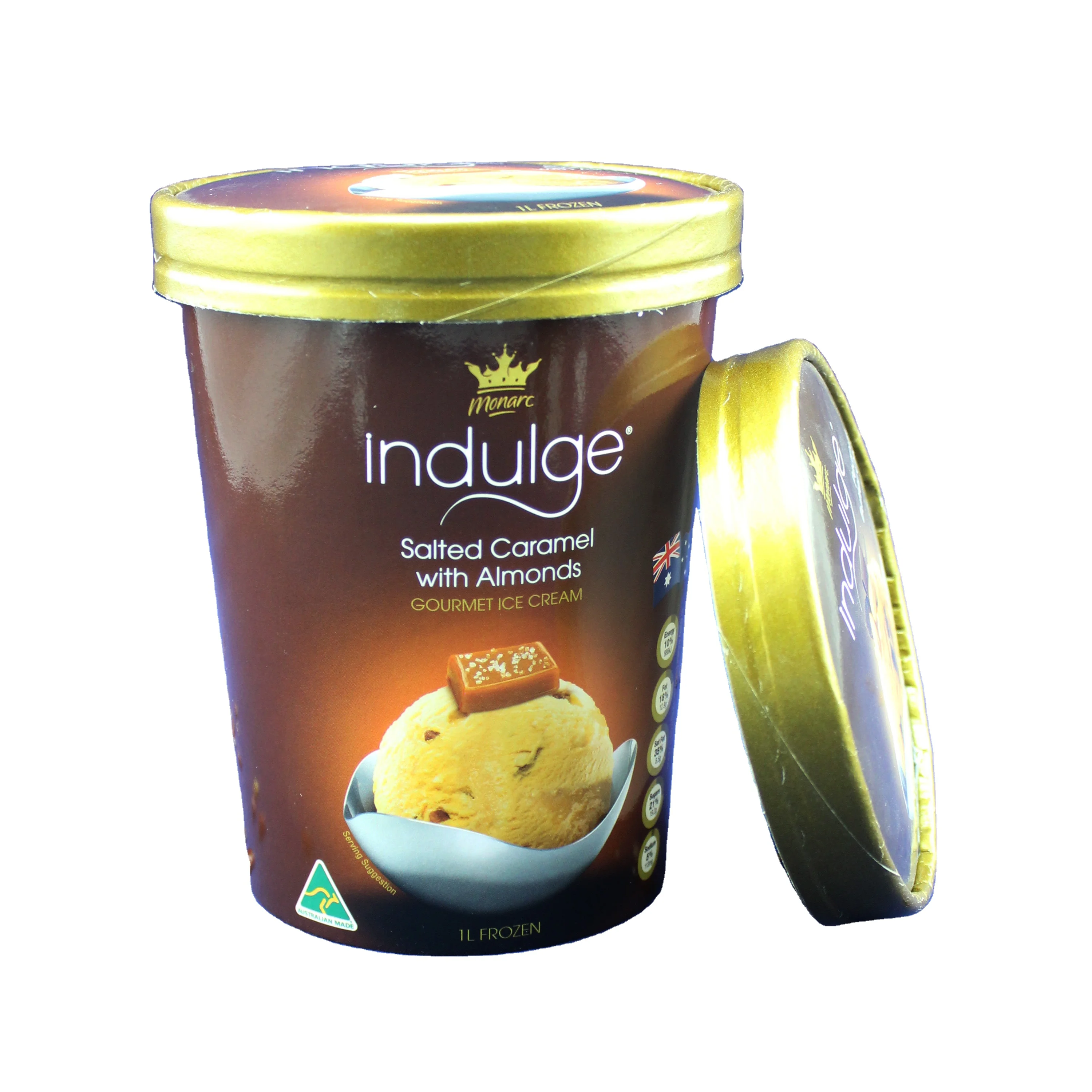 
2020 wholesale custom disposable kraft ice cream container 