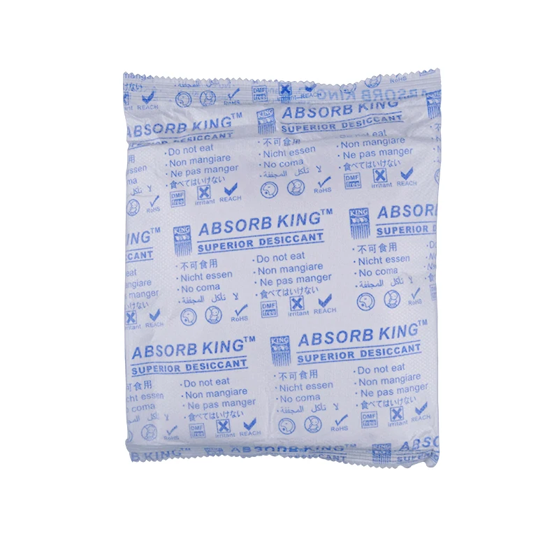 Absorb King High Quality Package Super Dry Cacl2 Calcium Chloride Desiccant Silica Gel Drying Agents