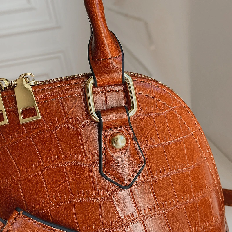 simple hot products ladies crossbody purses stone pattern shell types shoulder bags women handbags ladies