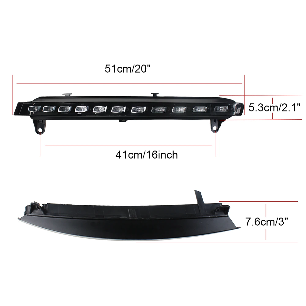 Atubeix LED Daytime Running Lamp Light DRL Turn Signals Use for Audi Q7 2006-2009
