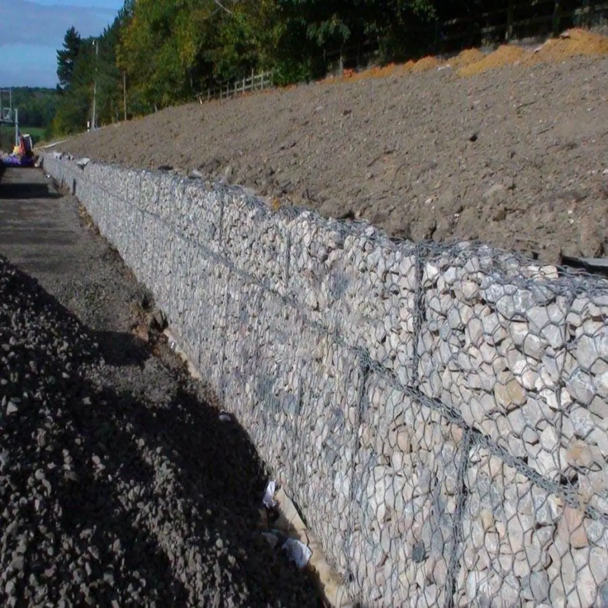 2.7mm - 3.05mm Galvanized Gabion Basket Gabion Box Mesh Anti-Rusty