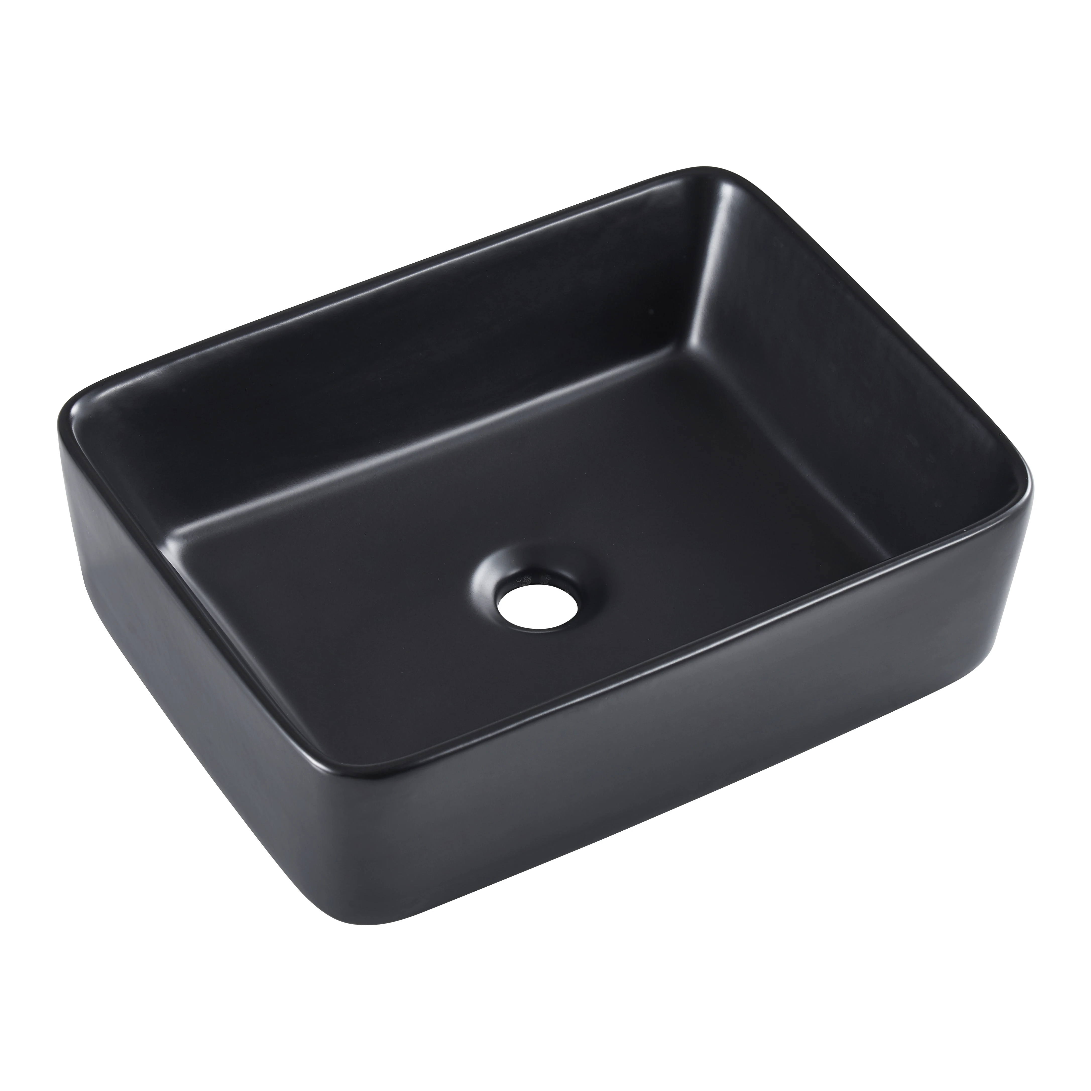 New Design Kitchen single Sink Ceramic Under Counter Washing sink Matte Black Sink Customized Wash Pool kitchen Bowl