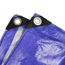 Blue Tarps Waterproof Sun Shelter Heavy-Duty PE Tarpaulin