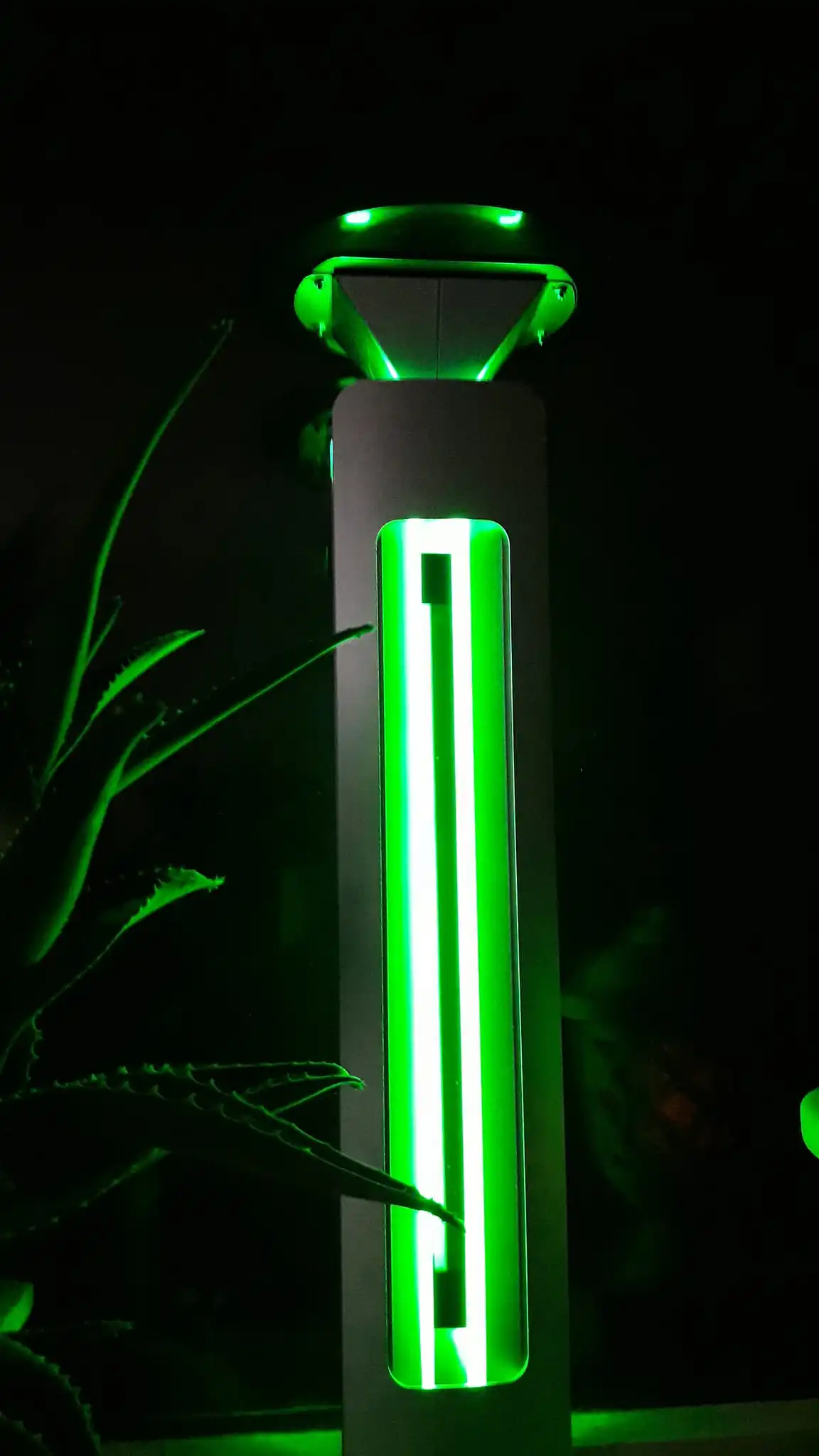 Solar pathway lights Warm White Aluminum solar bollard outdoor garden lights sound sensor 2024