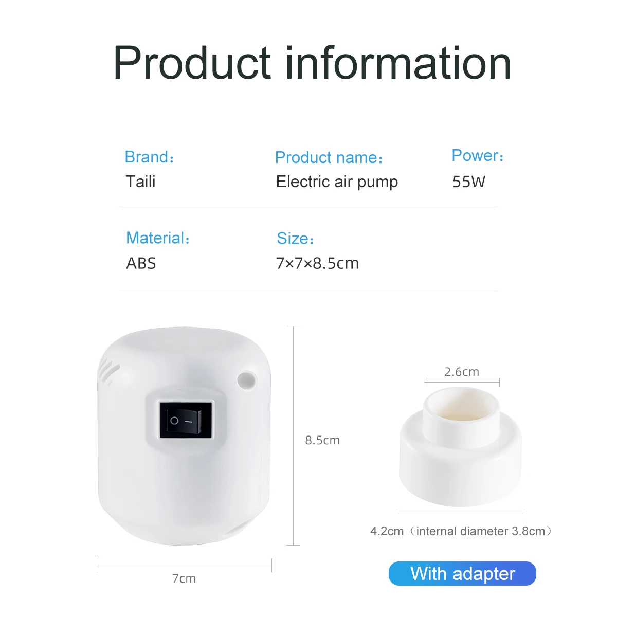 2021 New Design Smart Electric Air Pump Vacuum Compression Bag Using Electric Air Pump For Vacuum Bag