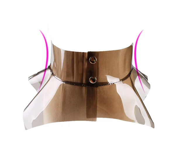 Hot sales new design Fashion irregular ruffled edge shirt skirt PVC transparent waist cover custom belt designer belts