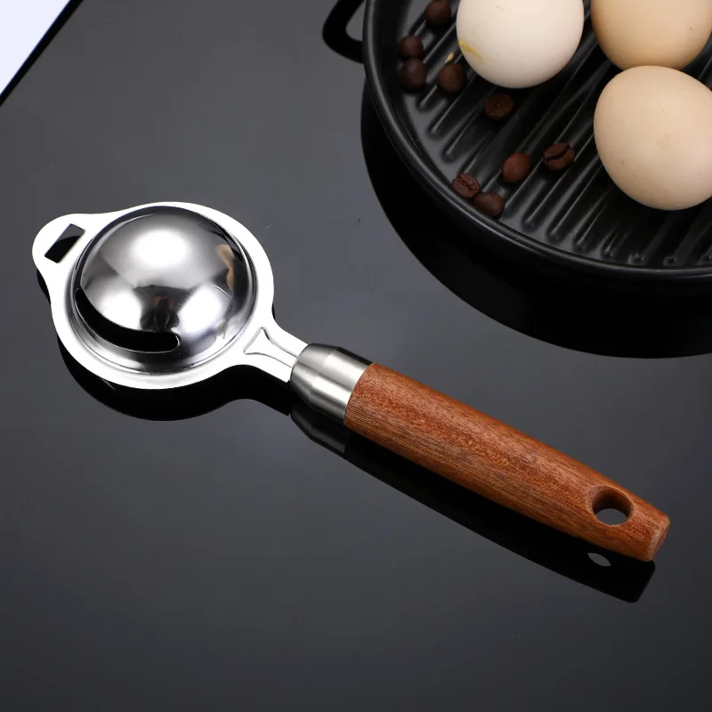 Egg Separator Stainless Steel Egg Yolk White Separator Kitchen Gadgets Baking Tools Yolk Remover Egg Divider Yoke Separators